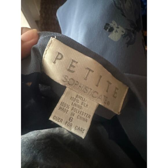 Petite Sophisticate Floral Maxi Skirt Women’s Blue Long Boho Casual Dressy - Picture 6 of 6